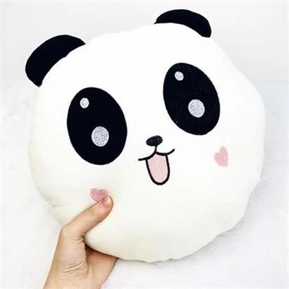 CLZ303  Kalpli Yanaklı Sevimli Panda Yastık