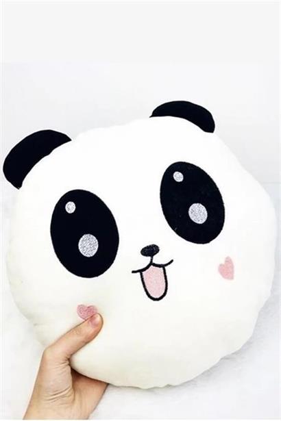 CLZ303  Kalpli Yanaklı Sevimli Panda Yastık
