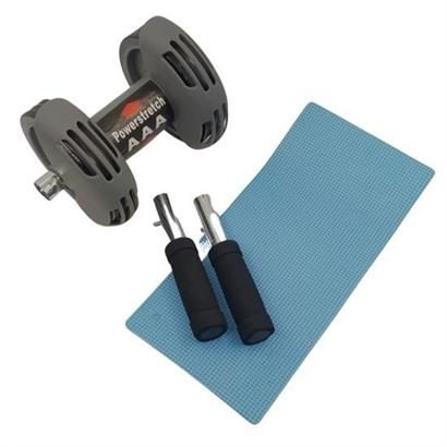 CLZ303  Karın Kası Çalıştırıcı Fitness Egzersiz Spor Aleti Power Stretch Roller