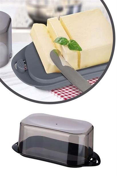 CLZ303  Kilitli Plastik Kapaklı Kahvaltılık Tereyağlık Peynirlik Erzak Saklama Kabı Ap-9428