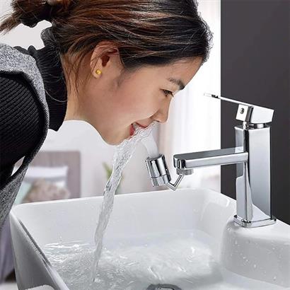 CLZ303 Krom Görünümlü Plastik Kolay Yerleştirilebilen Banyo Tuvalet Bahçe Fonksiyonlu Musluk Başlığı