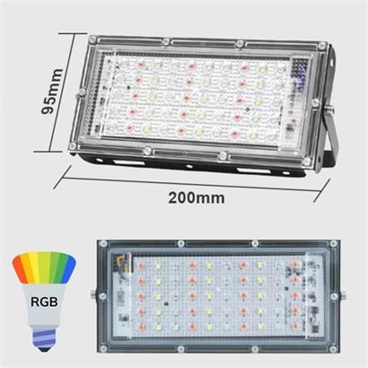 CLZ303  Kumandalı Led Işık Dış Cephe Aydınlatması Çok Renkli RGB Led Panel Işık PartiLed Aydınlatma