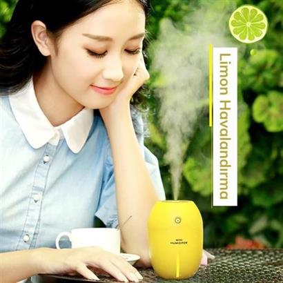 CLZ303 Limon Tipi Mini Hava Oda Nemlendirici Ledli Işıklı Buhar Makinesi