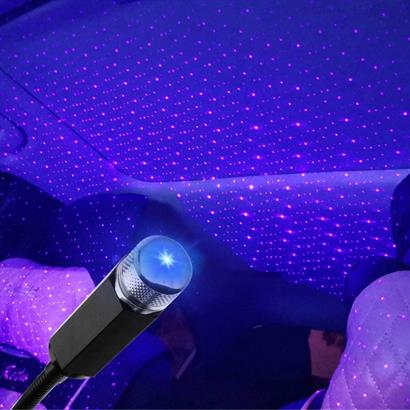 CLZ303  Mavi Ayak Altı Tavan Led Araç içi Aydınlatma Oto Araba İç Disko Ayarlanabilir USB Lamba Işık