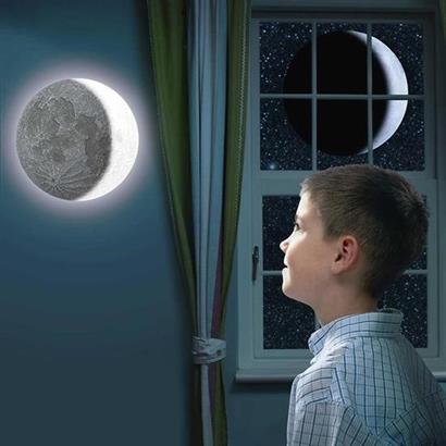 CLZ303  Odamdaki Dekoratif Ay Kumandalı Başucu Çocuk Odası Gece Lambası