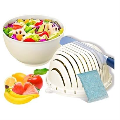 CLZ303  Pratik Salata Yapma Kasesi Kolay Salata Yapma Aparatı Tabağı