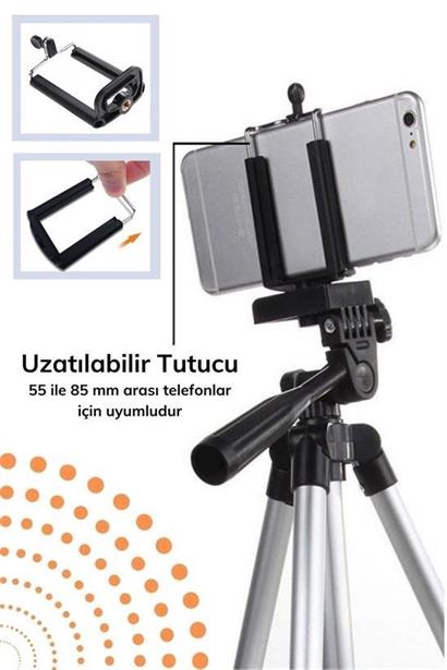 CLZ303  Taşıma Çantalı 130 cm Profesyonel Alüminyum Kamera Tripodu