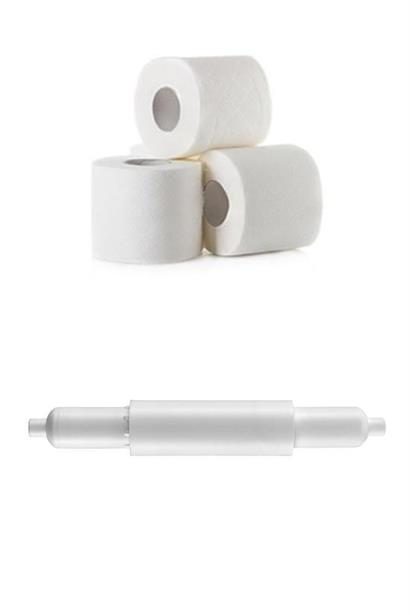 CLZ303  WC Tuvalet Kağıdı Makarası Beyaz Tuvalet Kağıdı Tutucu Makara