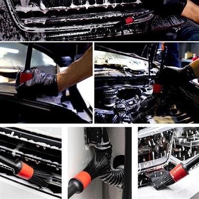 CLZ303  Yumuşak Kıllı İç Ve Dış Temizlik İçin 5+1 Detaylı Araç Oto Temizlik Bakım Fırça Seti