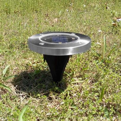 CLZ303  Güneş Enerjili Su Geçirmez 4 Ledli Saplamalı Bahçe Lambası Işığı