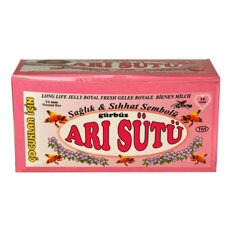 Arı Sütü Normal Doz Bebeklere 100Gr 10 Cam Şişe Arı Sütü Normal Doz Bebeklere 100Gr 10 Cam Şişe
