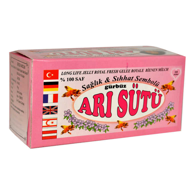 Arı Sütü Normal Doz Bebeklere 100Gr 10 Cam Şişe Arı Sütü Normal Doz Bebeklere 100Gr 10 Cam Şişe