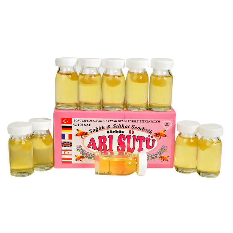 Arı Sütü Normal Doz Bebeklere 100Gr 10 Cam Şişe Arı Sütü Normal Doz Bebeklere 100Gr 10 Cam Şişe