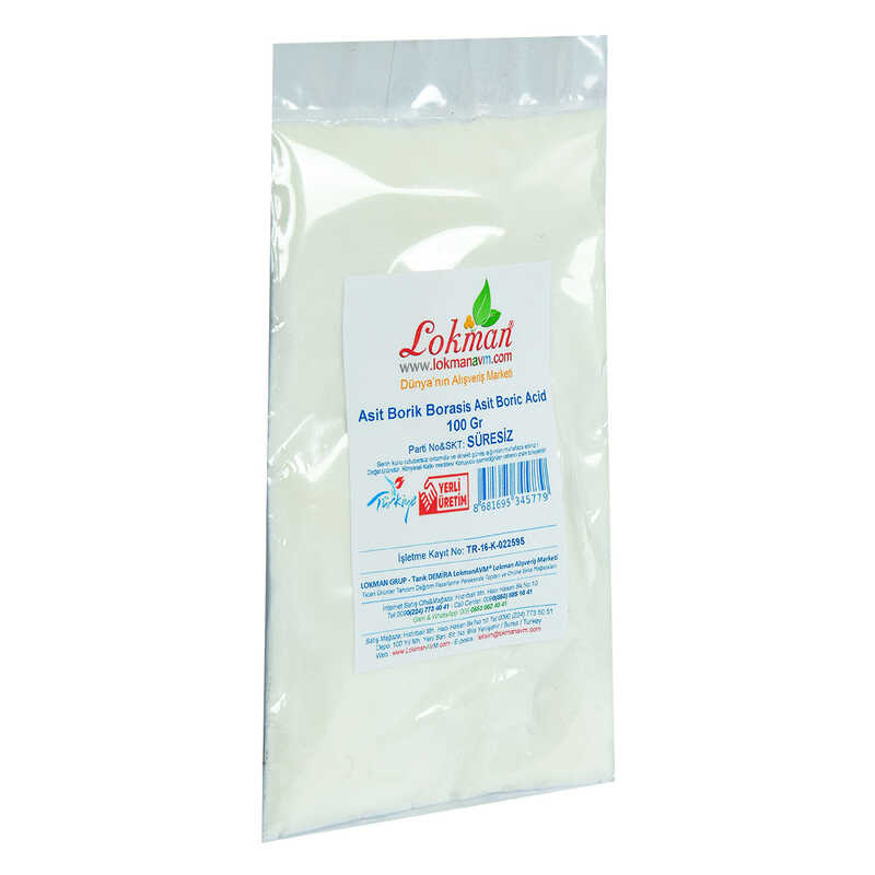 CLZ214 Asit Borik Borasis Asit Boric Acid 100 Gr Paket