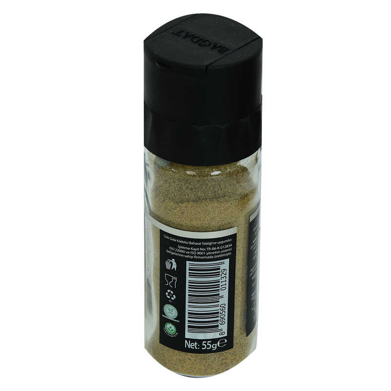 Cam Şişe Tuzluklu Kapak Doğal Öğütülmüş Karabiber 55 Gr Cam Şişe Tuzluklu Kapak Doğal Öğütülmüş Karabiber 55 Gr