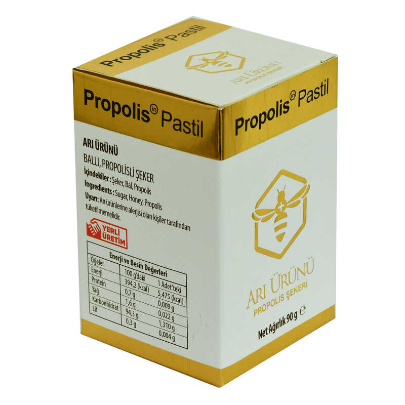 CLZ214 Ballı Propolis Pastil Arı Ürünü Propolis Şekeri Drops 90 Gr
