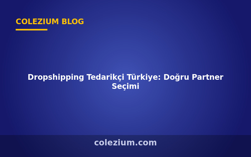 Dropshipping Tedarikçi Türkiye: Doğru Partner Seçimi