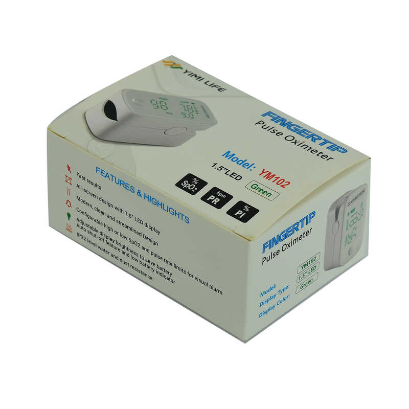 CLZ214 Dijital Pulse Oksimetre Parmaktan Nabız Ölçer Taşınabilir Oximeter YM102