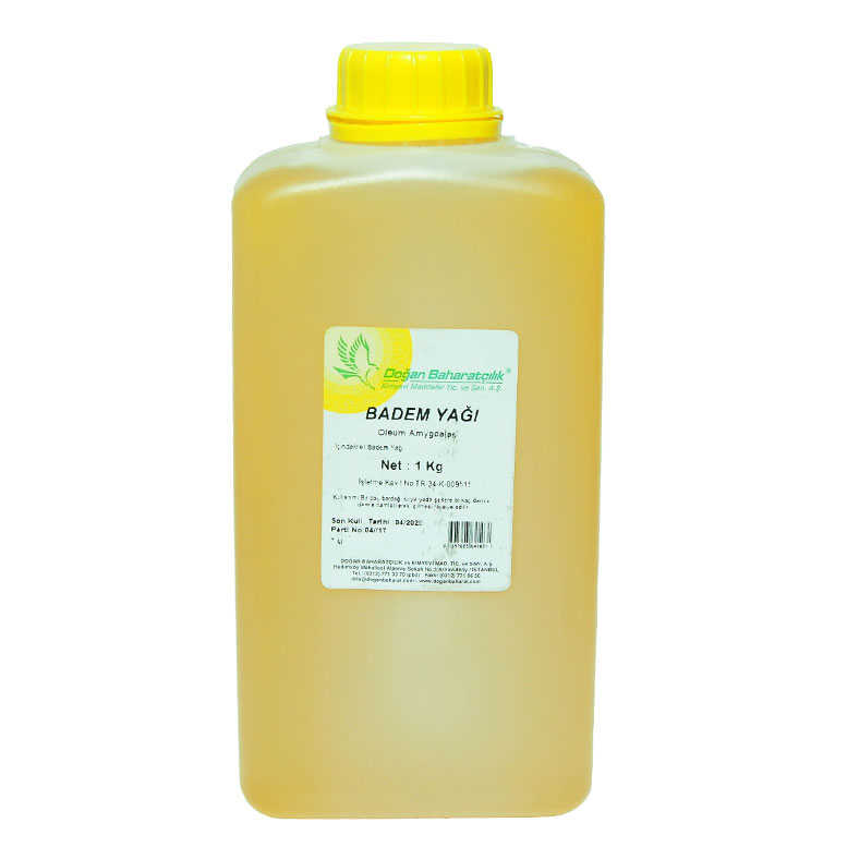 Doğal Badem Yağı Pet Bidon 1000 Gr Doğal Badem Yağı Pet Bidon 1000 Gr