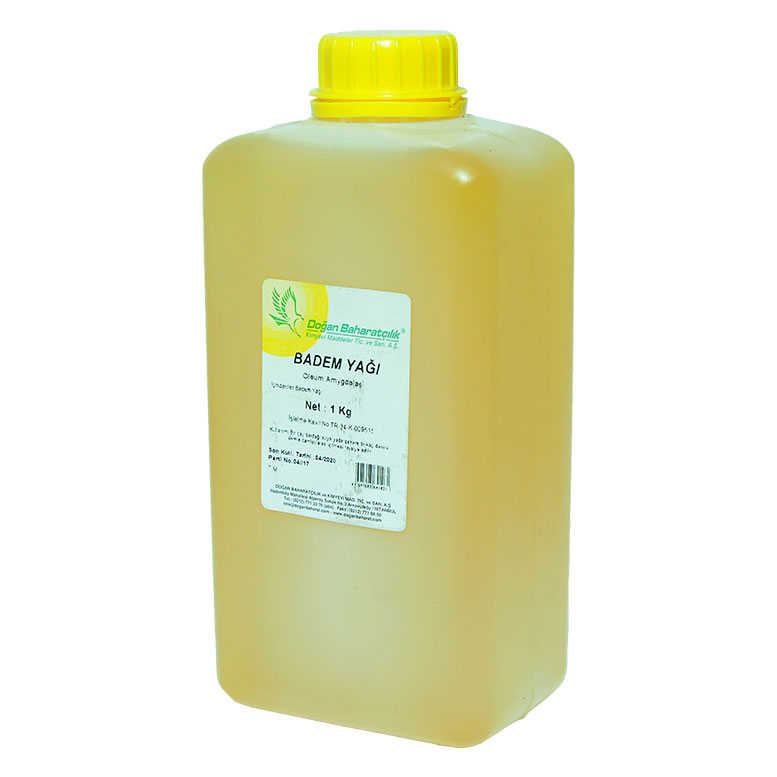 Doğal Badem Yağı Pet Bidon 1000 Gr Doğal Badem Yağı Pet Bidon 1000 Gr