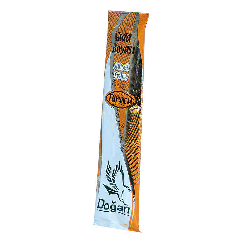 CLZ214 Pasta Şerbet Slime Gıda Boyası Turuncu Toz 9 Gr Paket