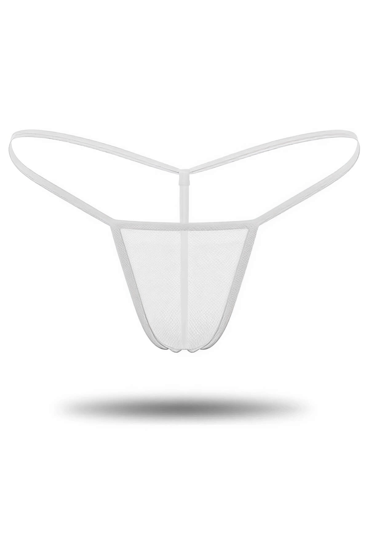 Transparan Tül String Tanga