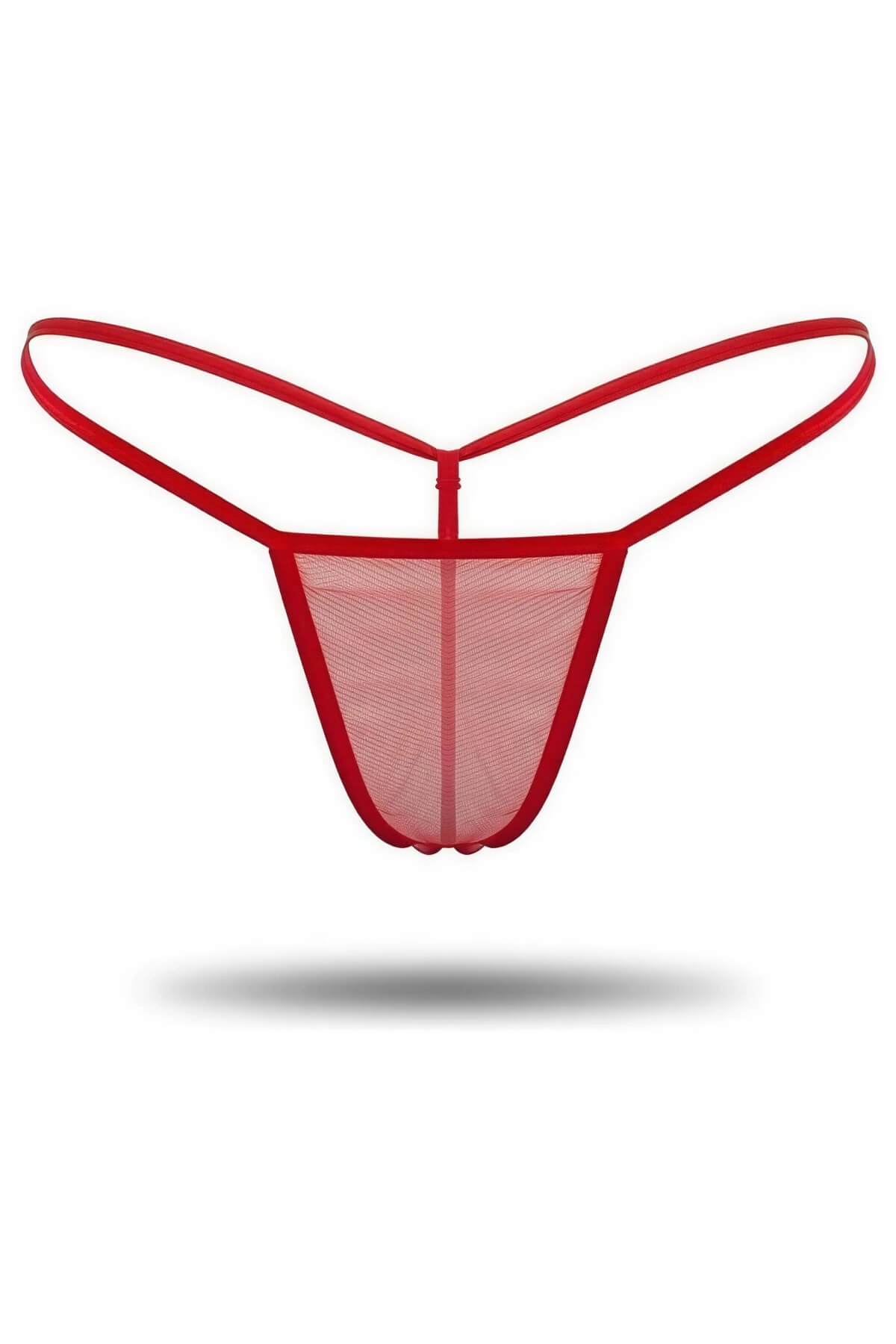 3'lü Renkli Transparan Tül String Tanga