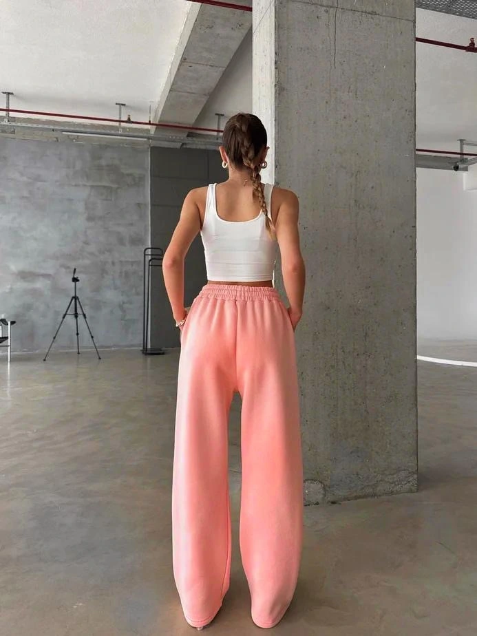 3 iplik şardonlu oversize eşofman somon 3 iplik şardonlu oversize eşofman somon