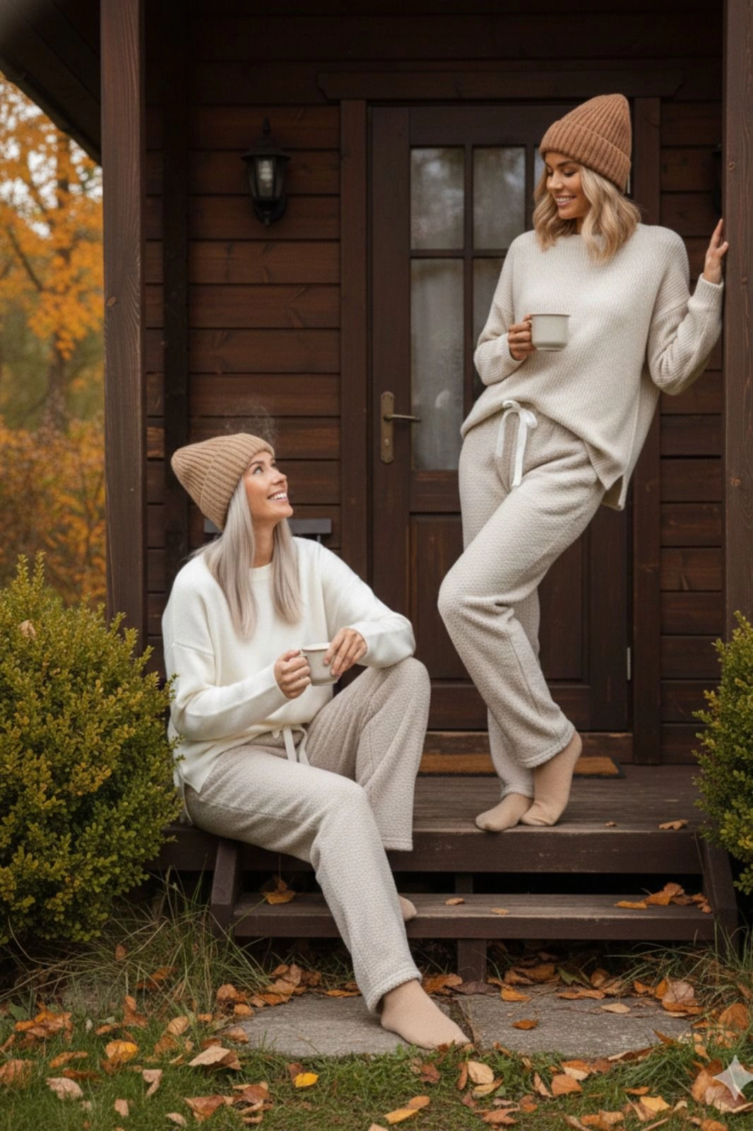 Peluşlu pijama alt bej nr Peluşlu pijama alt bej nr