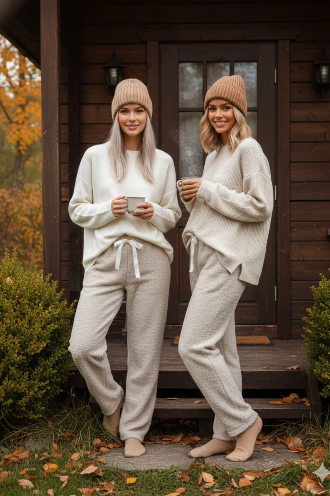 Peluşlu pijama alt bej nr Peluşlu pijama alt bej nr