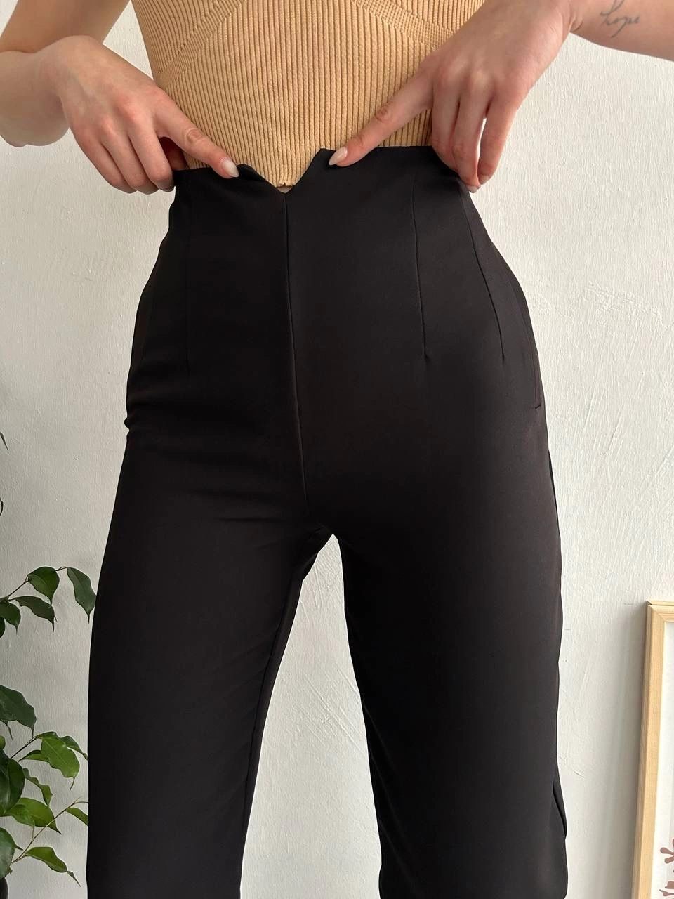 Atlas fletolu pantolon siyah Atlas fletolu pantolon siyah