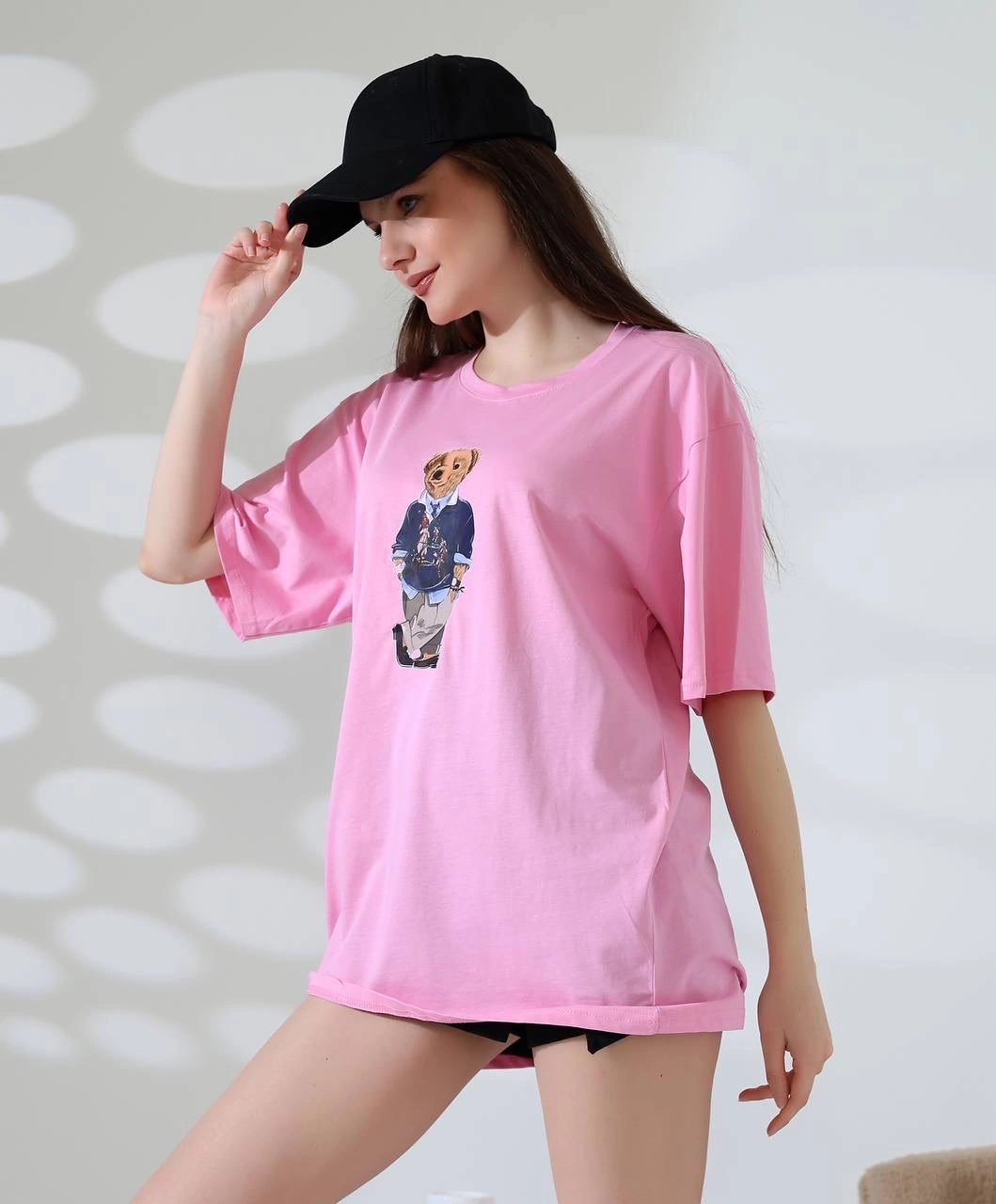 Ayıcıklı oversize tişört Ayıcıklı oversize tişört