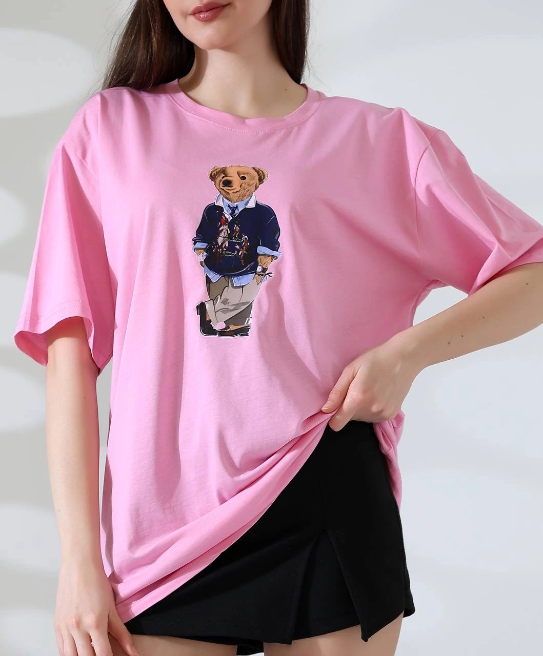 Ayıcıklı oversize tişört Ayıcıklı oversize tişört