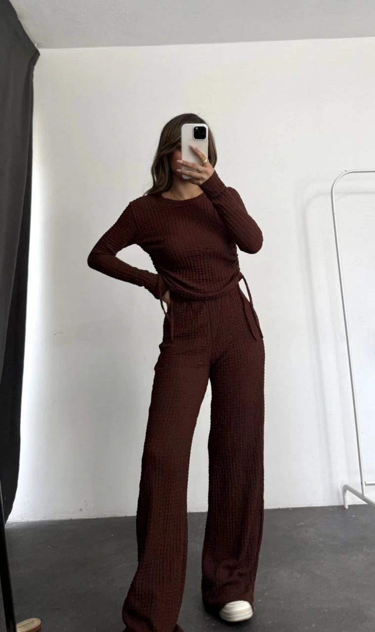 Bubble alt üst takım kahve pt510446 Bubble alt üst takım kahve pt510446