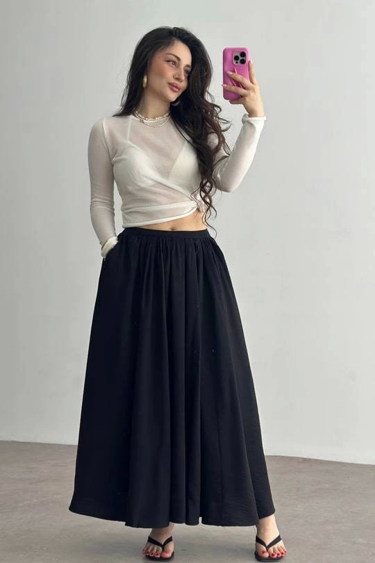 Cepli keten etek siyah kz24 Cepli keten etek siyah kz24