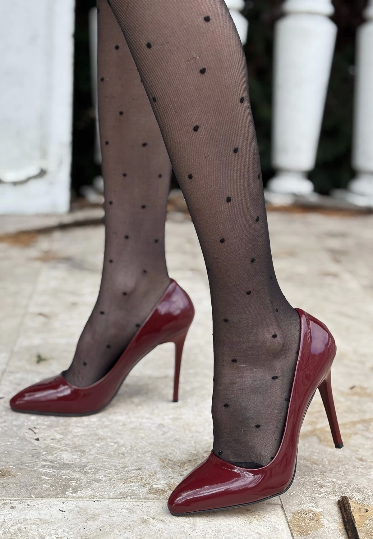 Hillar Bordo Rugan Stiletto Ayakkabı Hillar Bordo Rugan Stiletto Ayakkabı