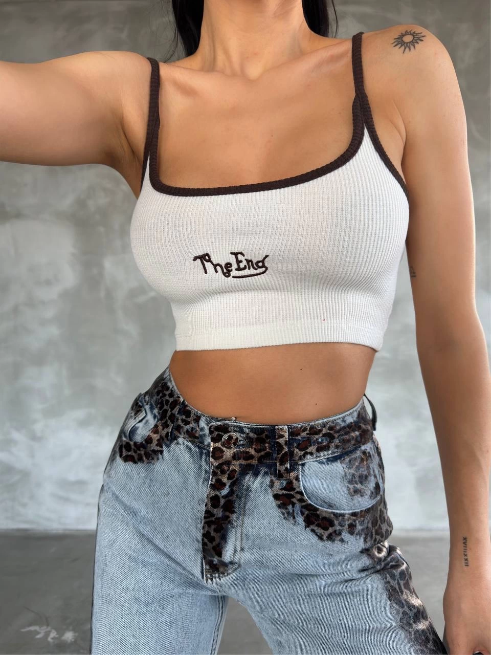 Kaş korse crop bluz Kaş korse crop bluz