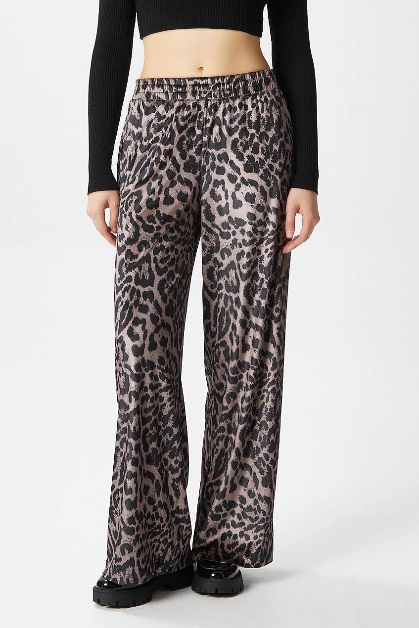 Leopar desen pantolon Leopar desen pantolon