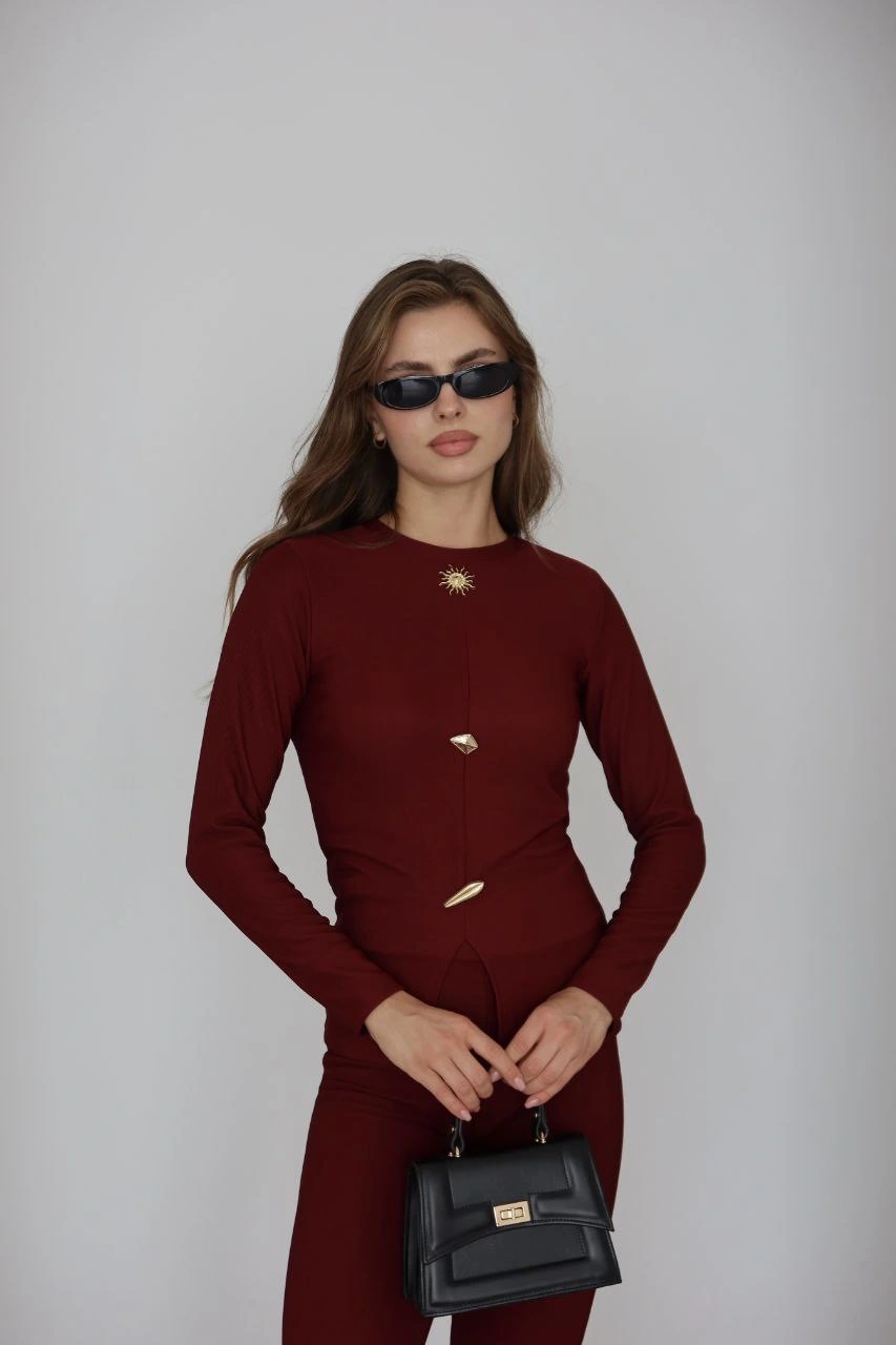 Ottoman alt üst takım bordo pt510442 Ottoman alt üst takım bordo pt510442