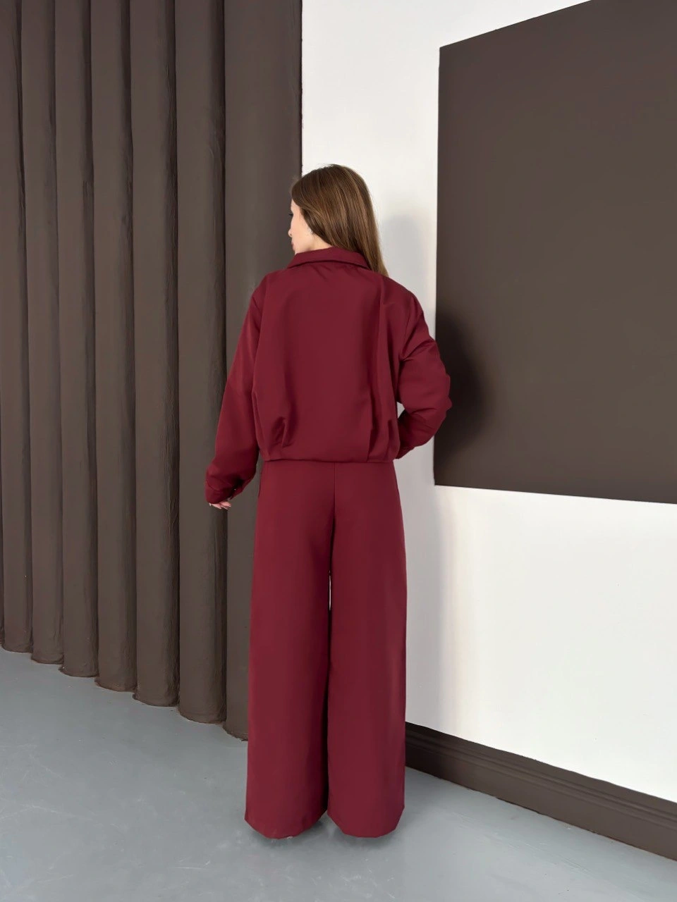 Trenç takım alt üst bordo ons Trenç takım alt üst bordo ons