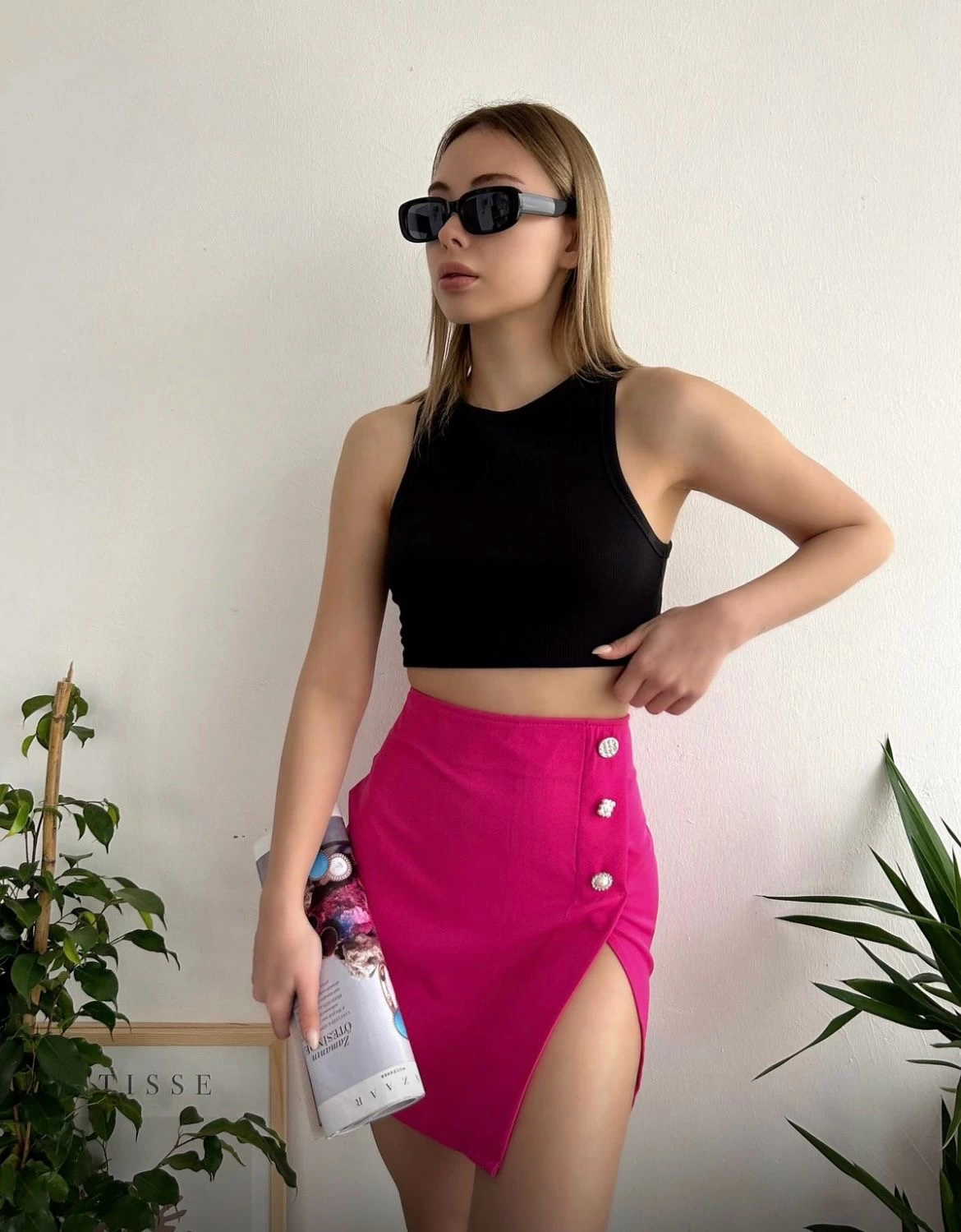 Üç taşlı mini etek Üç taşlı mini etek