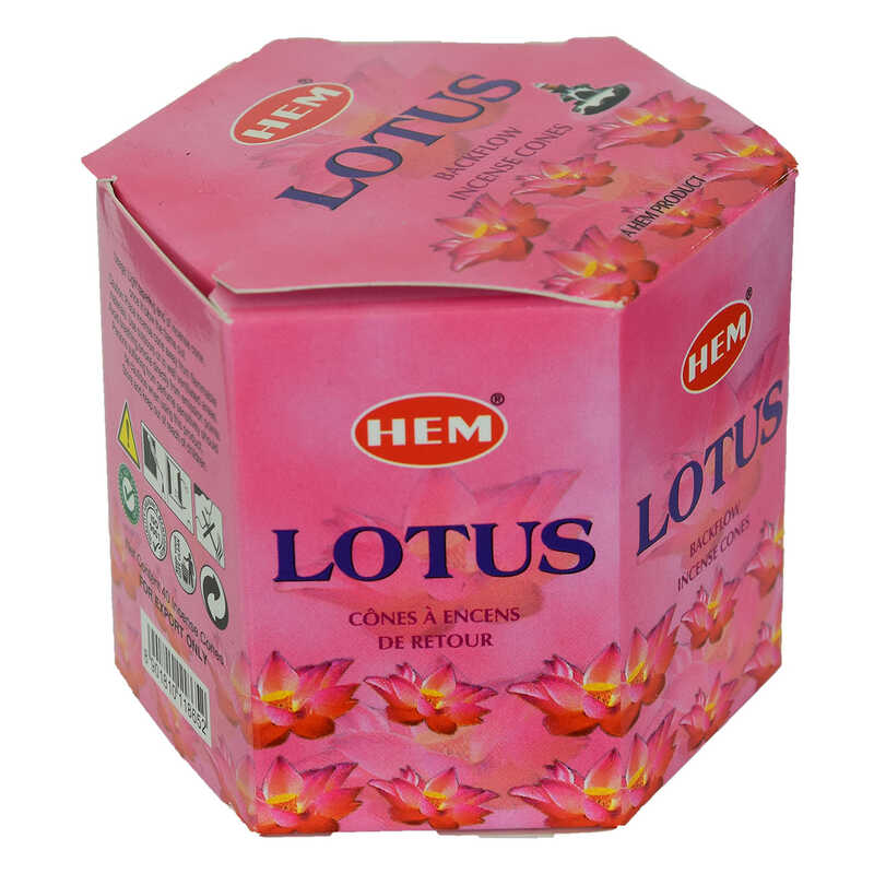 CLZ214 Geri Akış Şelale Nilüfer Kokulu 40 Konik Tütsü - Lotus Backflow Incense Cones