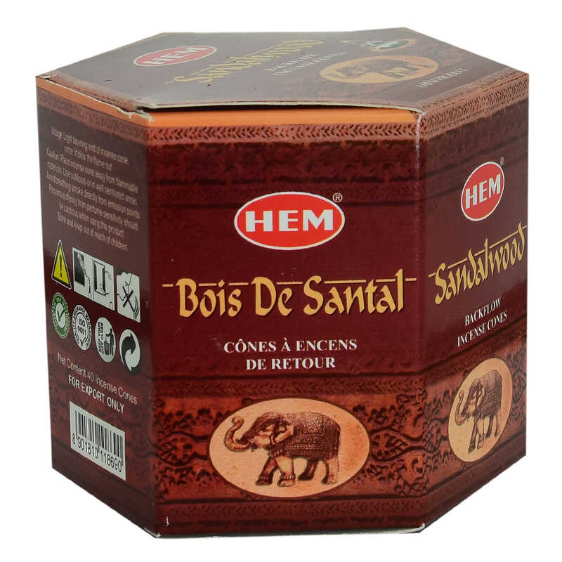 Geri Akış Şelale Sandal Ağacı Kokulu 40 Konik Tütsü - Sandalwood Backflow Incense Cones Geri Akış Şelale Sandal Ağacı Kokulu 40 Konik Tütsü - Sandalwood Backflow Incense Cones