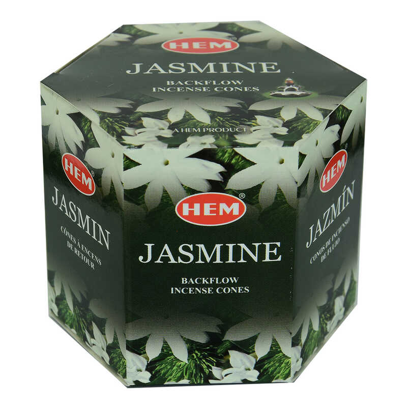 CLZ214 Geri Akış Şelale Yasemin Kokulu 40 Konik Tütsü - Jasmine Backflow Incense Cones
