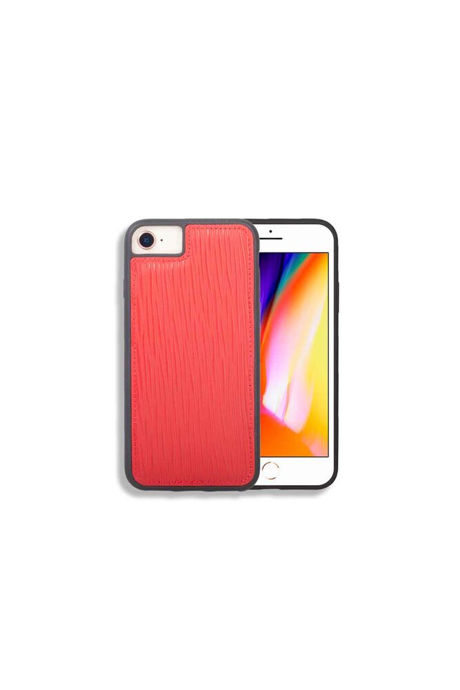 CLZ359  iPhone 6 / 6s / 7 için Kırmızı Yol Desenli Deri Telefon Kılıfı