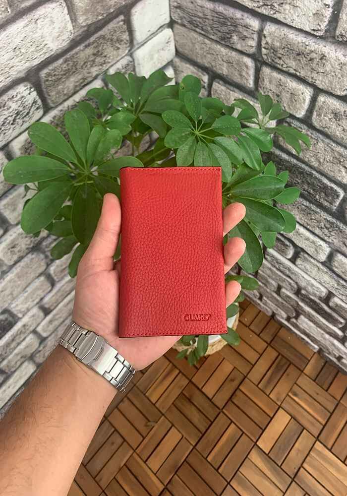 CLZ359  Kırmızı Pasaport Kılıfı