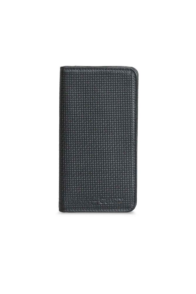 CLZ359  Telefon Girişli Siyah Lazer Baskı Deri Portföy Cüzdan