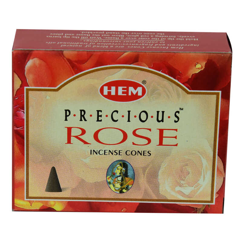 CLZ214 Gül Kokulu 10 Konik Tütsü - Precious Rose Incense Cones