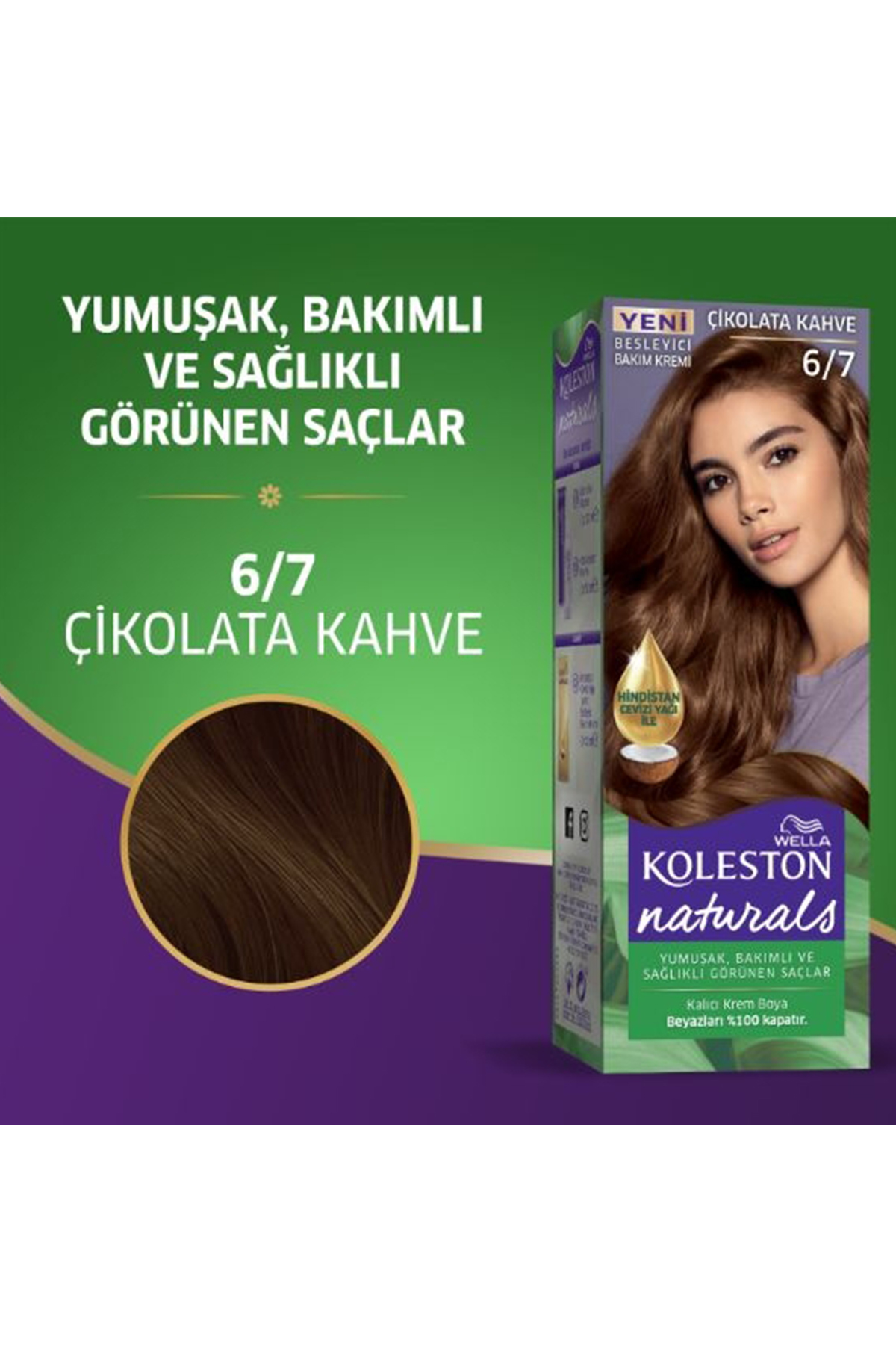 Naturals Saç Boyası Çikolata Kahve 6/7 2x Paket