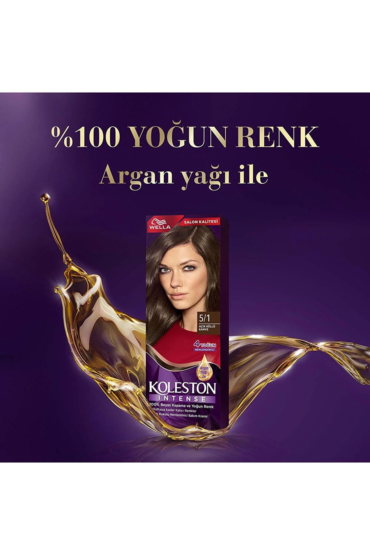 Koleston Intense Saç Boyası 5/1 Ekstra Küllü Kahve - Salon Kalitesi